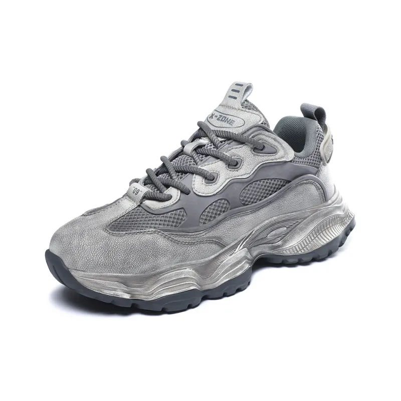 X ZONE Cushioning Coverage Wear Resistant Lightweight Breathable Low Top Chunky Sneakers Men-8
