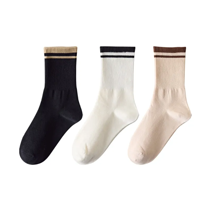 PLANDOO Mid Calf Socks Unisex 3 Pack-3