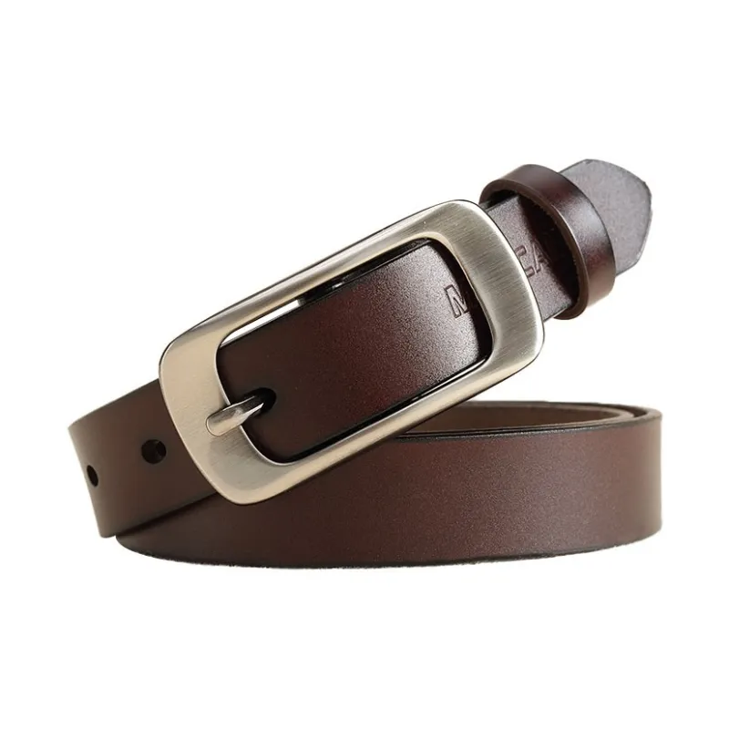 MEXICAN Cow Split Leather Leather Belts Women's Width 2.3cm-6