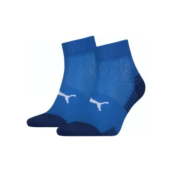 PUMA Chaussettes Basses De Sport Matelassées Mid-Calf Socks Women's 2 Pack Olympia Blue