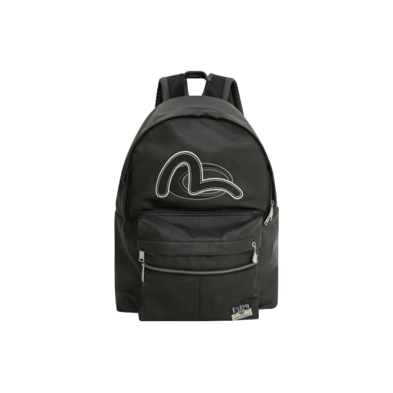 EVISU Polyester Backpack Regular Unisex Black-0