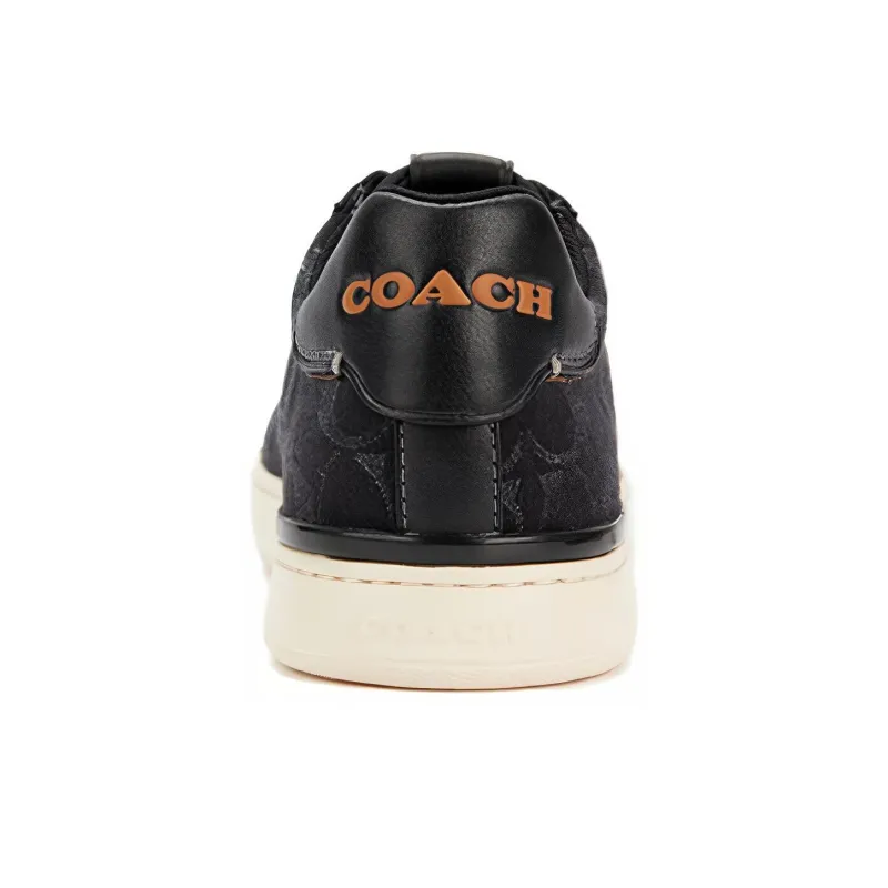 COACH Lowline Low Top Skateboard Shoes Men's Black-4