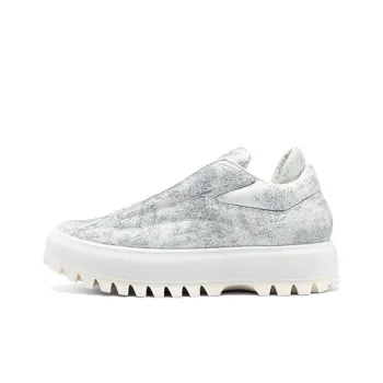 Ecco Low Top Casual Shoes Women's White Silver