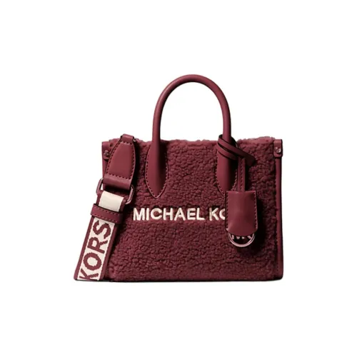 MICHAEL KORS Polyester Shoulder Bag Crossbody Bag Handbag Extra Small Women's Deep Red