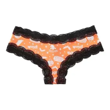Victoria's Secret Underpants Women's 1 Pack Orange All Over Print