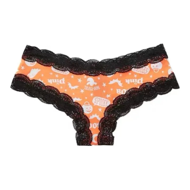 Victoria's Secret Underpants Women's 1 Pack Orange All Over Print-0