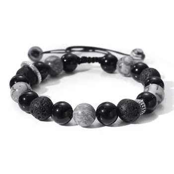 Bermuda Eyes Colored Glaze Jade Bracelets Unisex