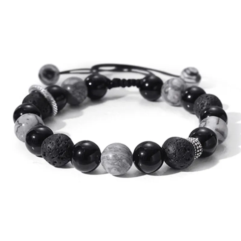 Bermuda Eyes Colored Glaze Jade Bracelets Unisex-0