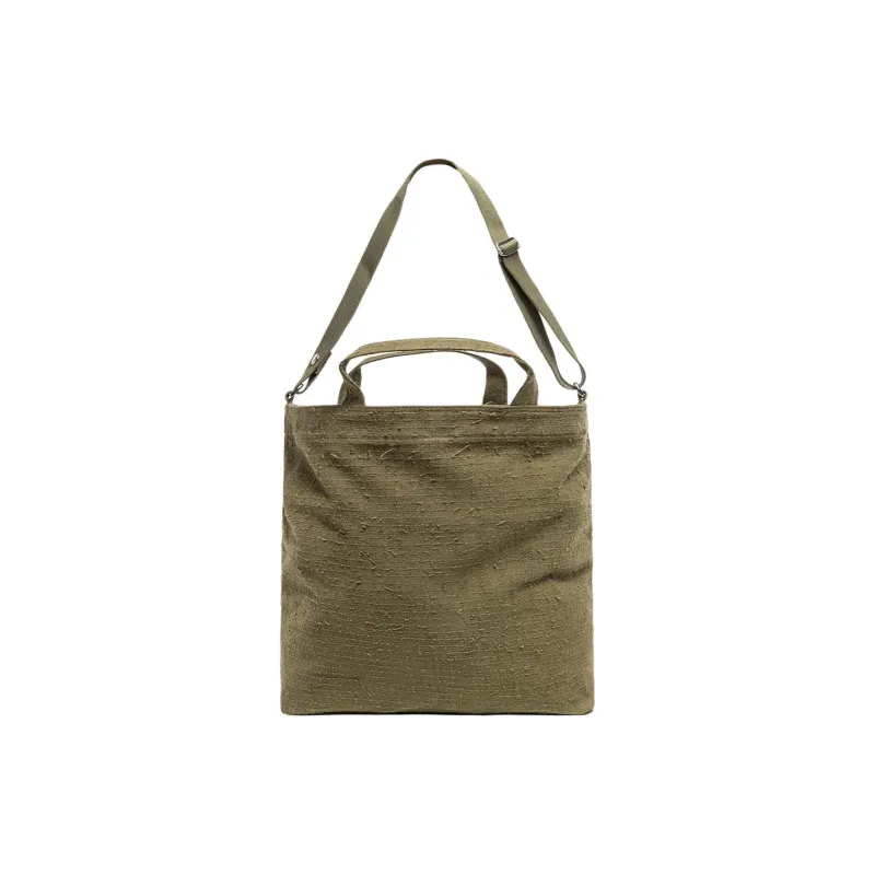 Stussy Cotton Canvas Handbag, Shoulder Bag, Crossbody Bag Regular Unisex Olive-2