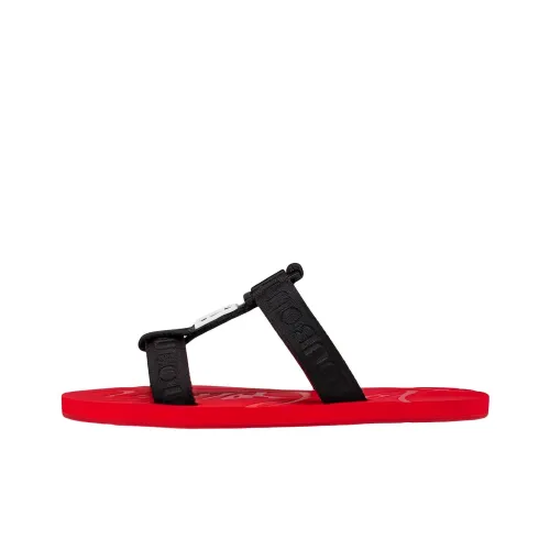 Christian Louboutin Slide Slippers Men Black/Red