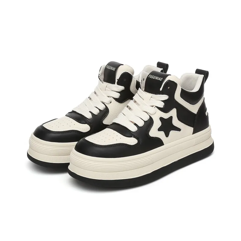 Rich Birds Height Increasing Breathable High-Top Casual Shoes Women's-2