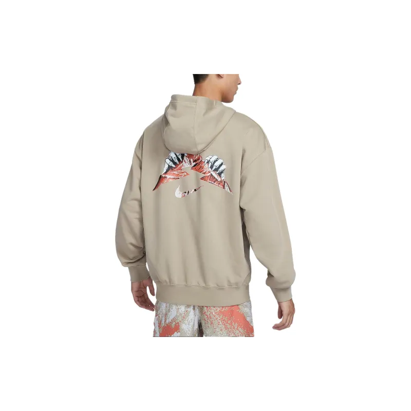 Nike Dri Fit Trail Sweatshirt Men Khaki/Mountain Peak White-1