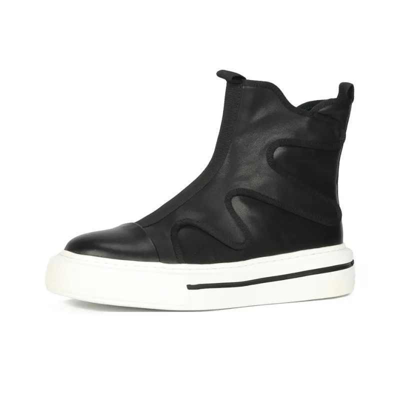 Thai Points Wear-Resistant Breathable Height Increasing High-Top Skateboard Shoes Men-1