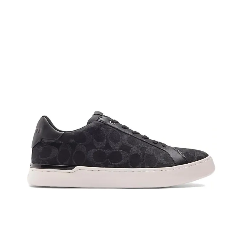 COACH Clip Low Top Skateboard Shoes Men's Black-1