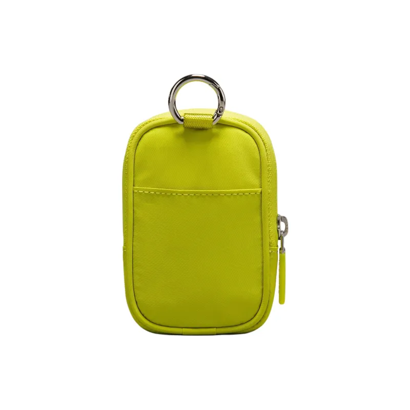 Lululemon Recycled Material Nylon Key Pouch Regular Unisex Yellow Snakeskin Print Stone-1