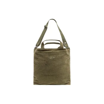 Stussy Cotton Canvas Handbag, Shoulder Bag, Crossbody Bag Regular Unisex Olive