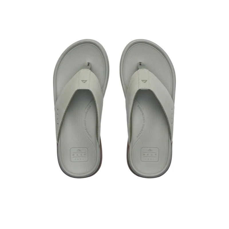 REEF Slip-Resistant Flip Flops Men Gray Green-3