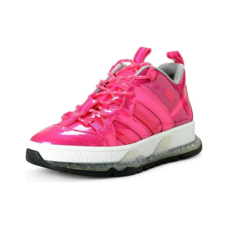 Burberry Low Top Casual Shoes Women's Fuchsia-2