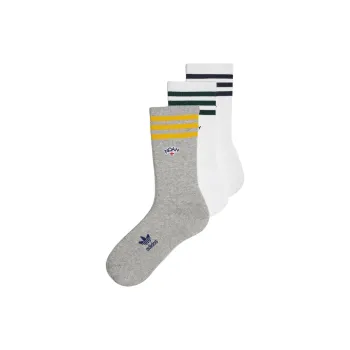 Adidas Originals X Noah 3 Pack Socks 'White/Medium Grey Heather'