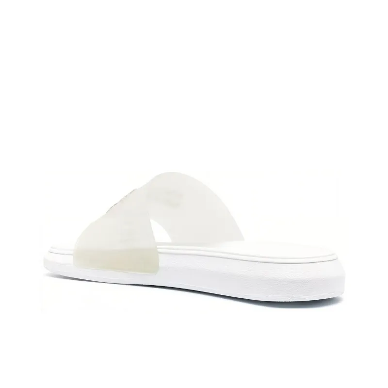 Alexander McQueen Logo Embossed Slip On Slides Women's-3