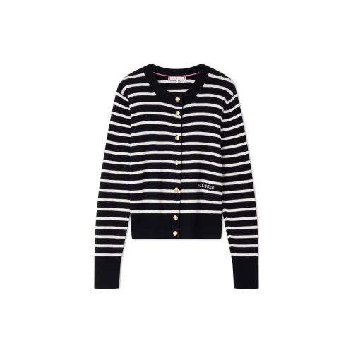 Tommy Hilfiger Knitwear Women's Navy Blue White Striped 0AA