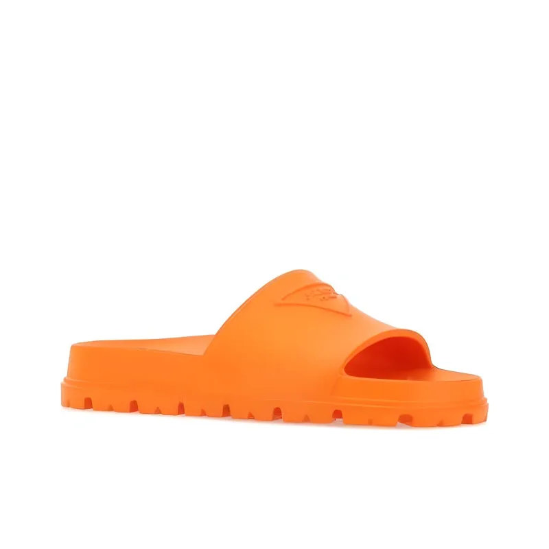 PRADA Slide Slippers Women's Orange-2