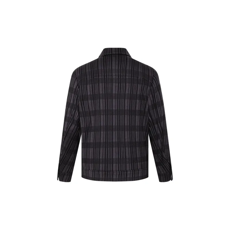 LESS IS MORE Coat Men Black Purple-1