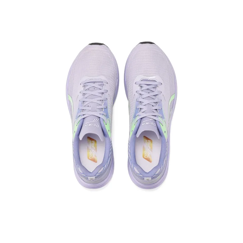 DO WIN Anti Slip And Wear Resistant Breathable Low Top Carbon Plate Marathon Running Shoes Unisex Purple Green-1