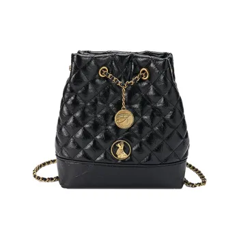 The British Museum Synthetic Leather Backpack Women's Black