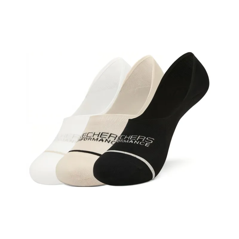 Skechers No Show Socks Unisex 3 Pack-0