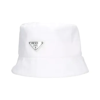 PRADA Polyamide Bucket Hats Men White