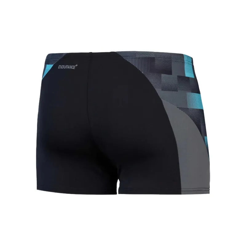 Speedo Endurance+ Max Splice Aquashort Black Swimming Shorts Men Black/Blue-1