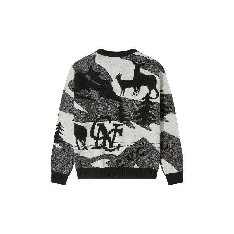 C'N'C Far Mountain Outdoor Series Fall Winter Sweater Men-1