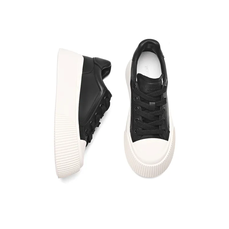 BOSSSUNWEN Slip Resistant Low Top Skateboard Shoes Women's-12