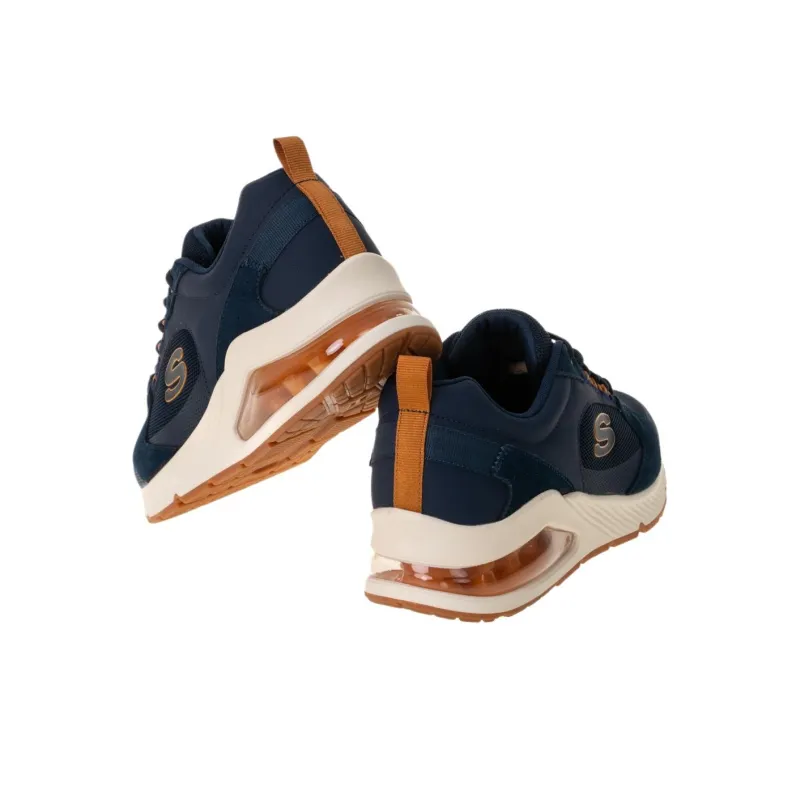 Skechers Abrasion Resistant Breathable Low Top Training Shoes Men Blue-4