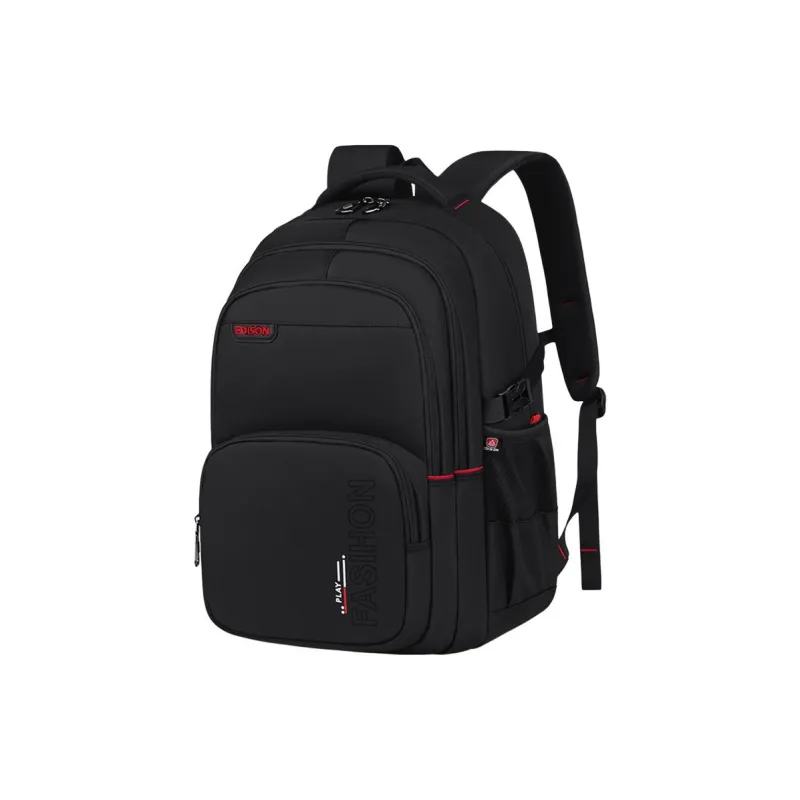 EDISON Oxford Backpack Regular Men's Black-0