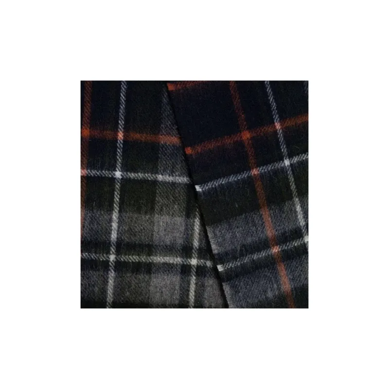 BARBOUR Check Fringed Edge Scarf-2