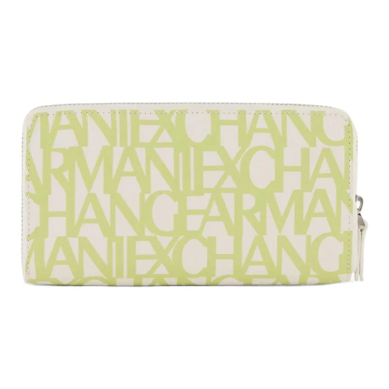 ARMANI EXCHANGEAE Cotton Wallet Women's Light Green-1