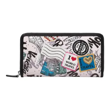 Braccialini PU Wallet Money Clip Clutch Women's Multicolor