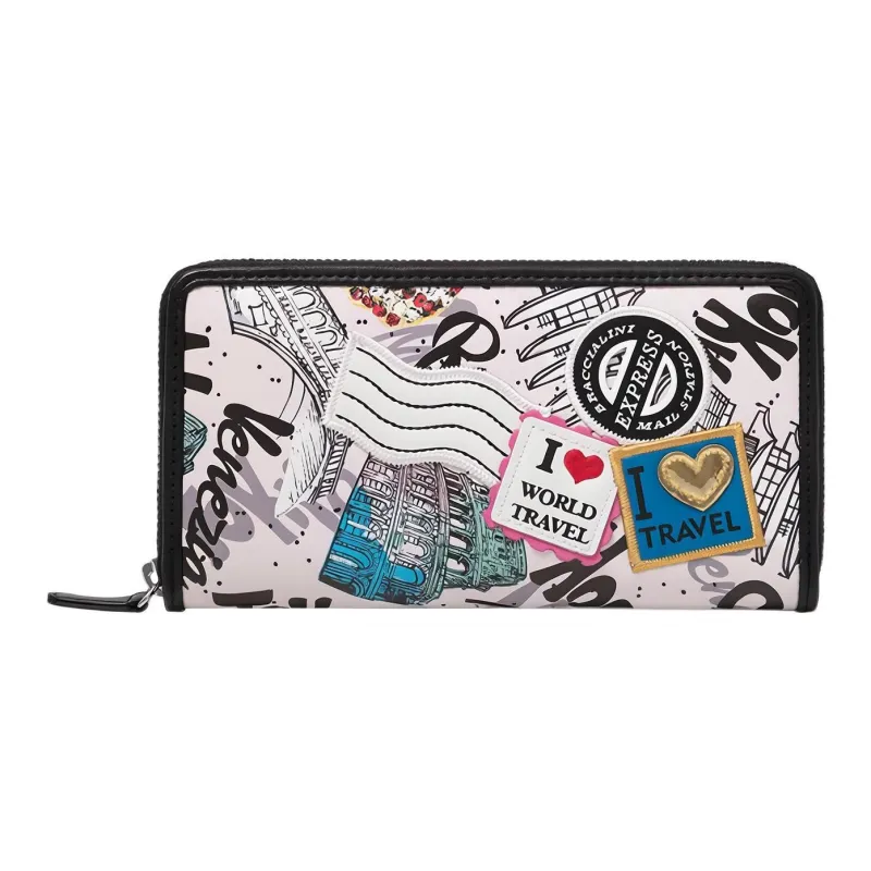 Braccialini PU Wallet Money Clip Clutch Women's Multicolor-0
