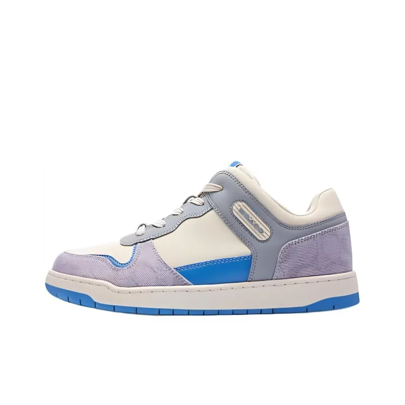 COACH C201 Low Top Skateboard Shoes Women's Gray-0