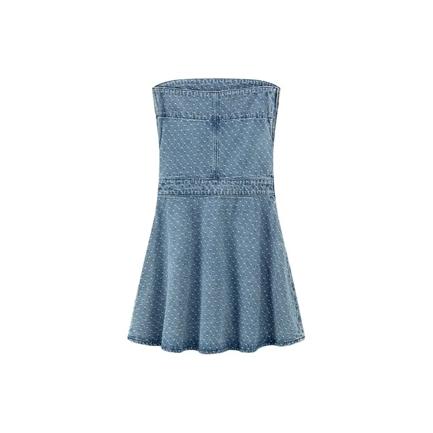 CHUU Sleeveless Dress Women's Denim Blue-1