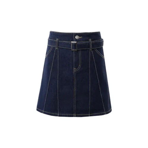 JESSYLINE Casual Short Skirts Women's Denim Orchid