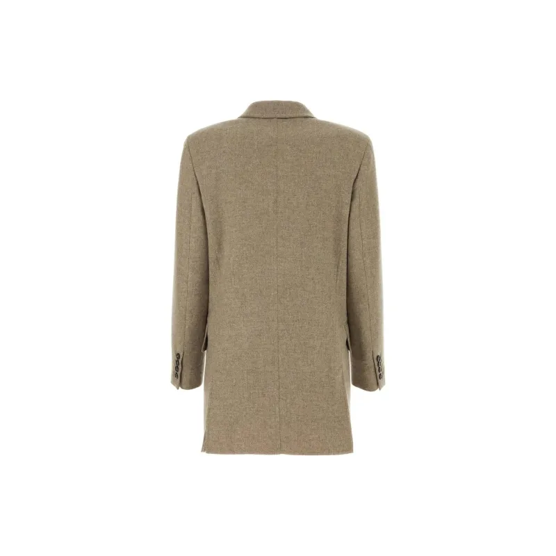 MaxMara Dove Double Breasted Long Sleeved Jacket-1