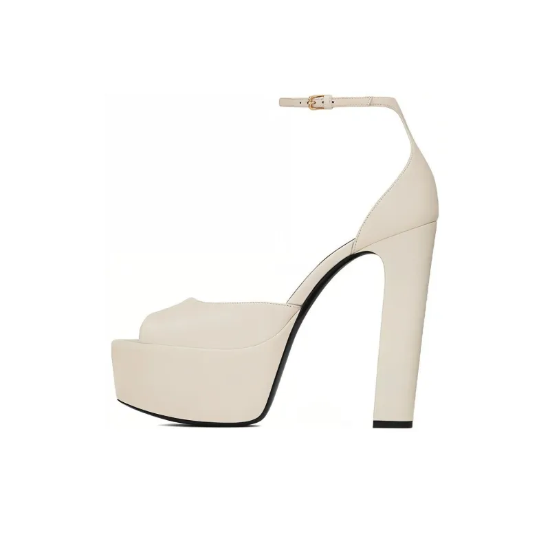 SAINT LAURENT Jodie 145mm Platform Sandals-0