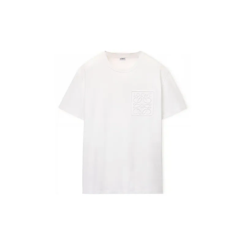 LOEWE Logo Embroidered Crewneck T Shirt-0