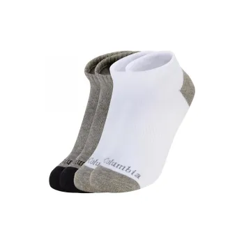 Columbia Ankle Socks Unisex 4 Pack Gray+White