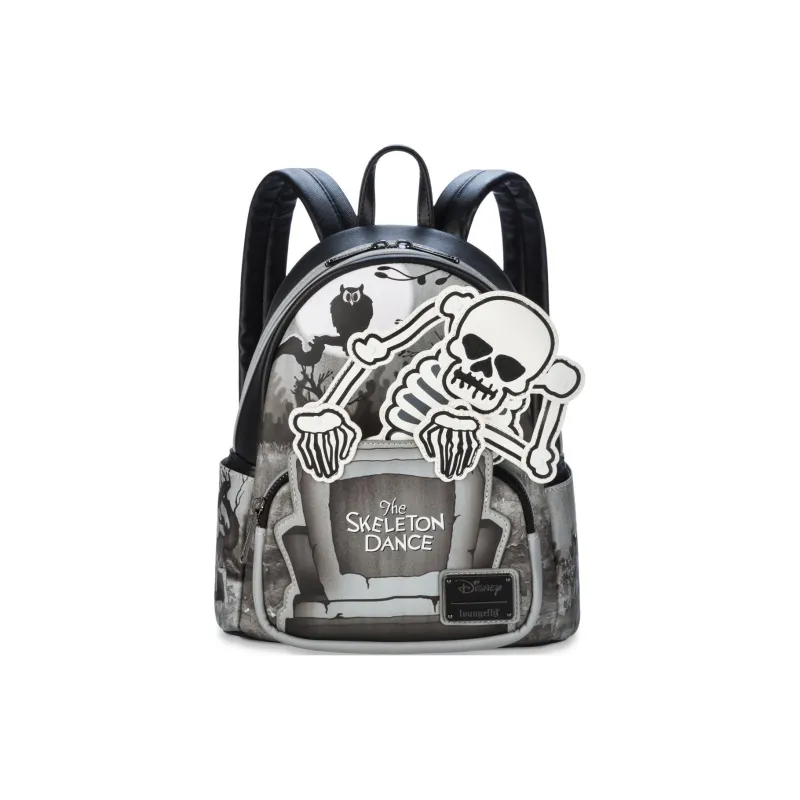 Disney Polyurethane Backpack Mini Unisex Black Gray Color-1