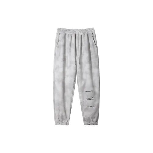 Muscle Dog Casual Pants Men White Gray