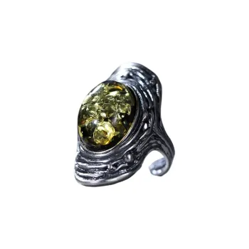 S&A Amber Beeswax Rings Women's